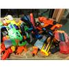 Image 2 : LARGE ASSORTMENT OF NERF GUNS AND TOYS