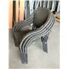 Image 2 : 4 WHICKER PATIO CHAIRS