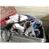 Image 2 : BIN OF ASSORTED ITEMS INCLUDING; STORAGE LOCKER CLOTHING, SPORT BAGS, DUFFEL BAGS & MORE