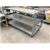 Image 2 : COMMERCIAL METAL UTILITY CART 6' X 33.5"