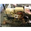 Image 2 : ASSORTED VINTAGE ITEMS INCLUDING; TUSKS, SHOWER CADDY, TELEPHONE & MORE