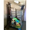 Image 2 : 2 PALLETS OF STORAGE LOCKER CONTENTS INCLUDING; SOFA, SINGLE BED FRAME, CLOTHING, KITCHEN ITEMS