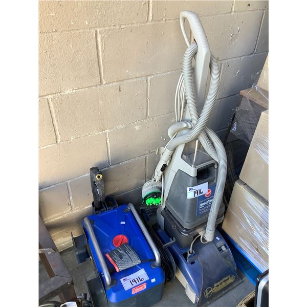 HOOVER CARPET CLEANER & COLEMAN POWER WASHER WITH WAND