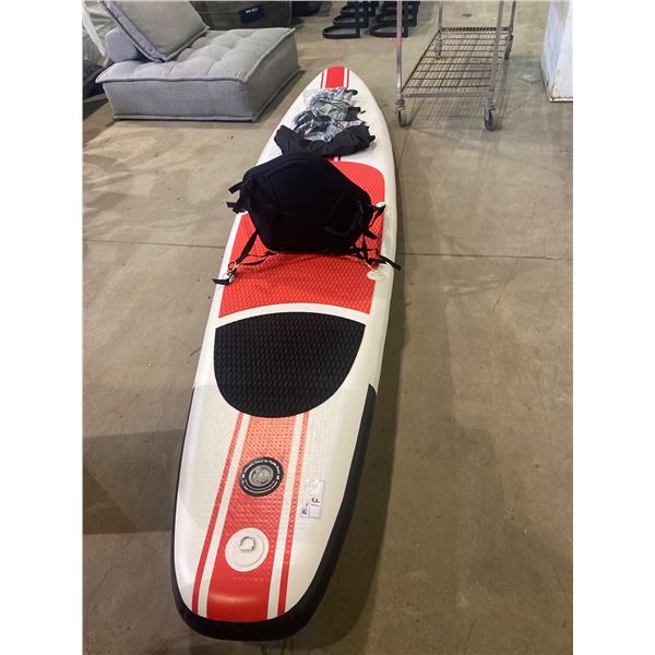 *NEW* GREAT PACIFIC 12.6  X 32  X 6  TOURING STAND UP PADDLE BOARD, EVA NON SKID FOAM DECK, 3 SKEGS