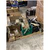 Image 2 : PALLET OF ASSORTED SAFETY GLASSES, PAINT MIXERS, BRUSHES AND MORE