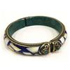 Image 1 : Natural Tibet Lapiz Lazuli Turquoise Sea Shell Bangle