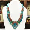 Image 1 : Tibet Natural Stone Tribal Queen Royal Necklace