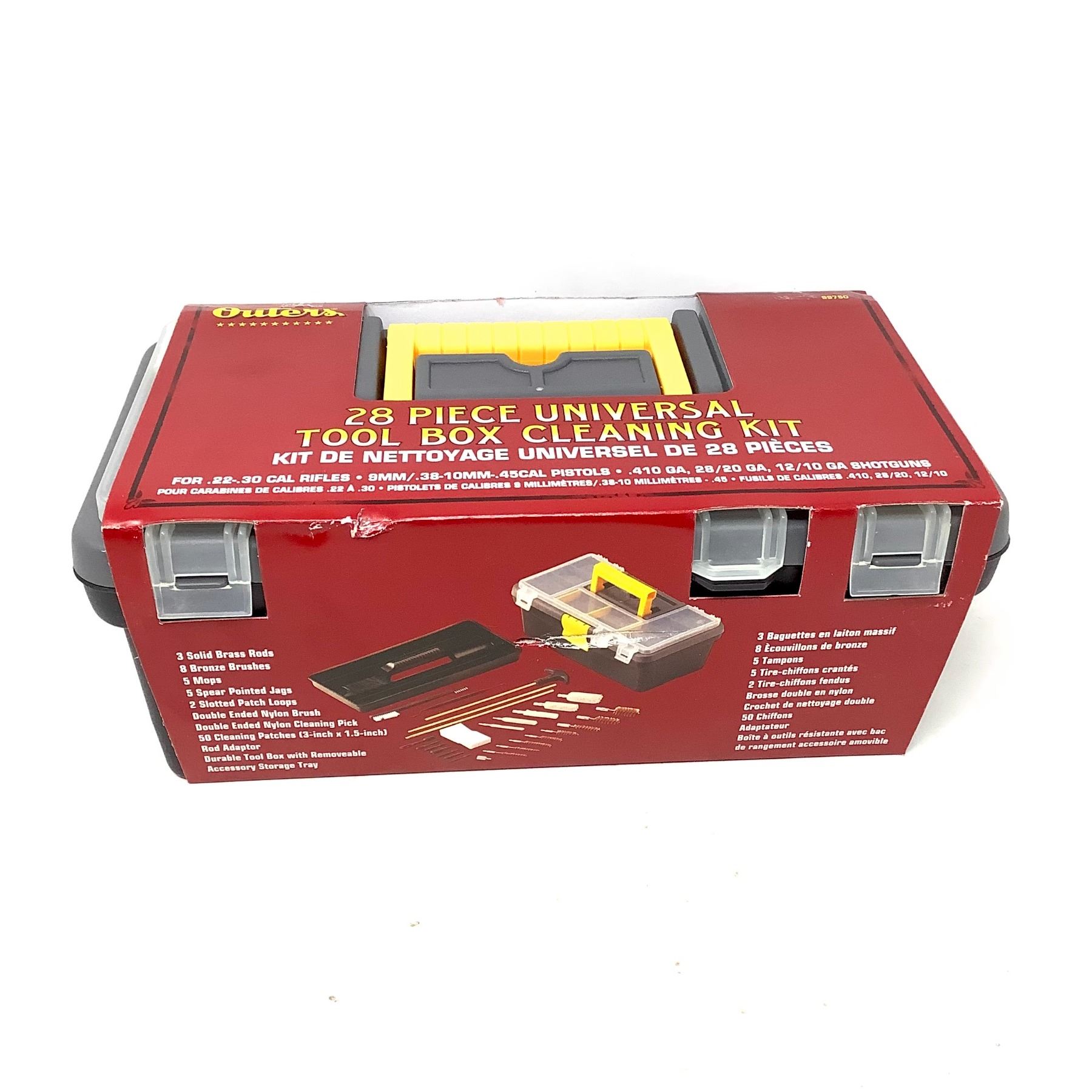Outer's 28 Pc Universal Tool Box Cleaning Kit for Pistols, Rifles