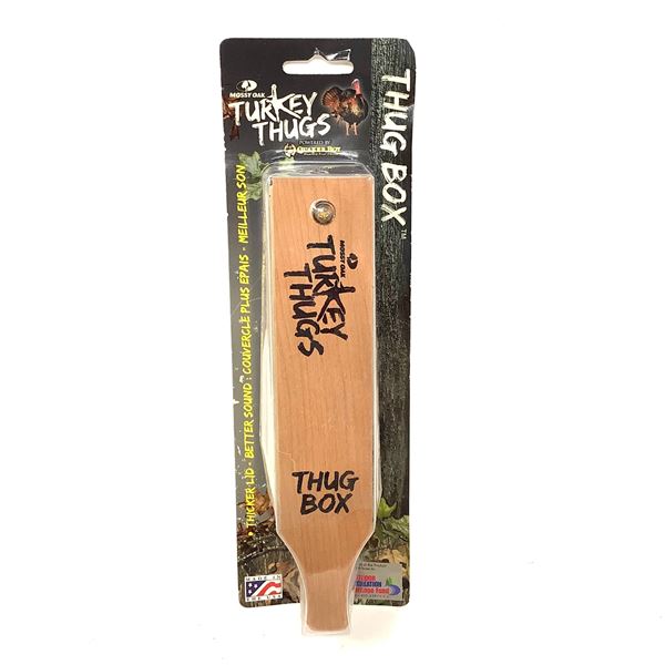 Quaker Boy/ Mossy Oak Turkey Thugs "Thug Box" Turkey Call, New