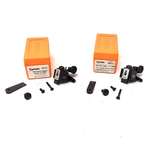 Lyman Receiver Sight for 57 Great Plains Rifle X 2, New