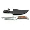 Image 1 : Fixed 5" Blade Knife, Stainless with Belt Sheath, New