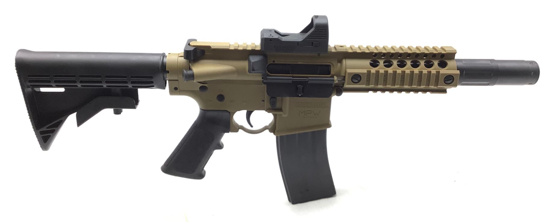 Bushmaster MPW Full/Semi Auto, CO2 BB Gun W Optic, FDE