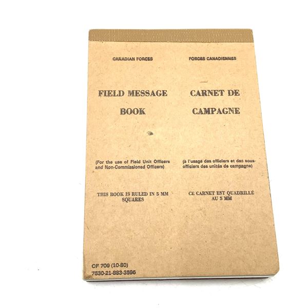 Canadian Forces Field Message Pad