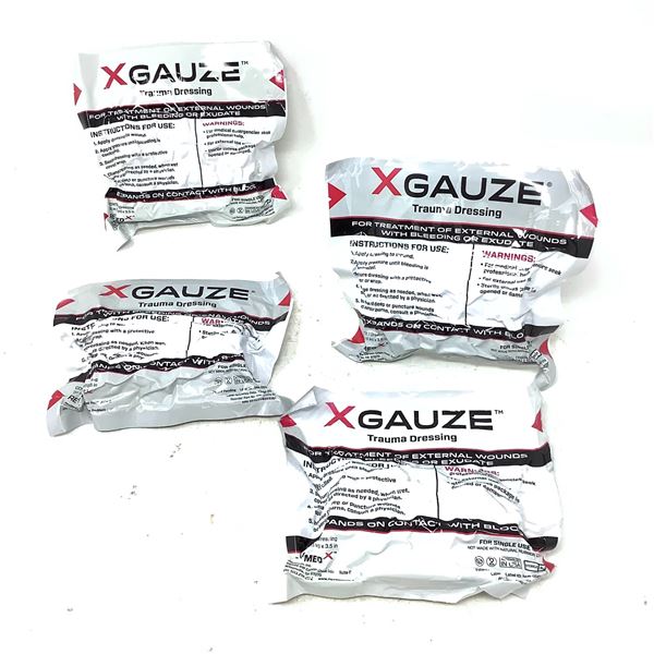 X Gauze Trauma Dressing, New x 4