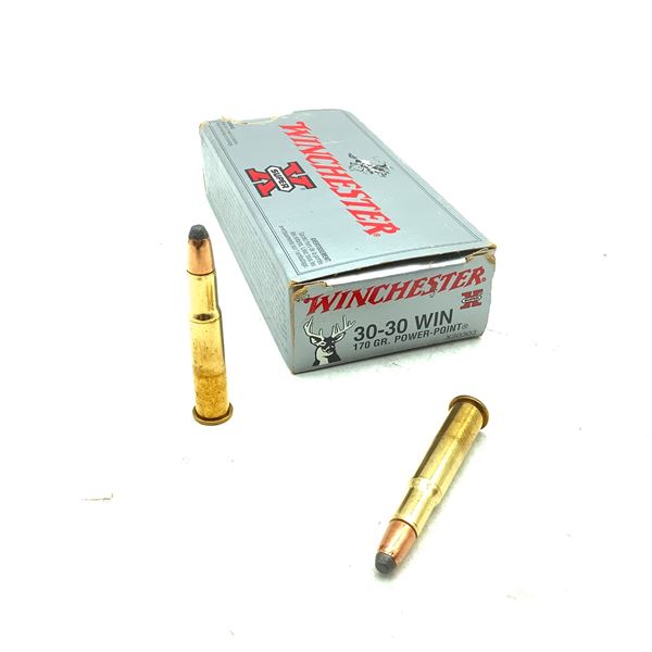 Winchester .3030 Win, 170 gr PowerPoint Ammunition, 20 Rounds