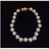 Image 1 : New Seashell Pearls, mauve tint, cultured pearl bracelet, 7.5".