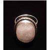 Image 2 : New Pink Rose Quartz Ring & Carved Box, size 7.5, (Stamped)