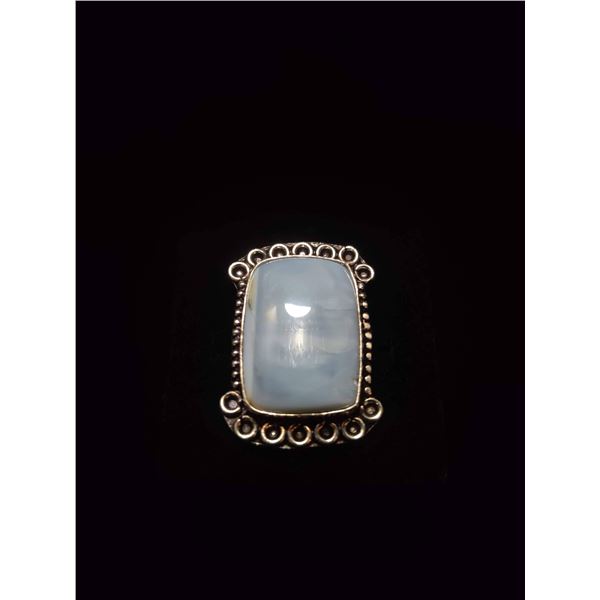 Natural Opal Ring, 925 Stamped, size 7.