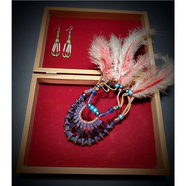 Vintage Earrings, Headdress & Jewelry Box
