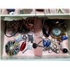 Image 2 : Mele Jewelry Box Full of Odds n' Ends, Earring Singles, Buttons, Pendants...