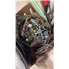 Image 8 : 2 TRAYS OF PARTS, WELDING WIRE, BRAIDED HOSE, MOTOR OIL