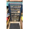 Image 8 : 2 TRAYS AND PARTS ORGANIZER WITH HARDWARE, SCREWS, NAILS, ELECTRICAL HARDWARE