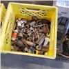 Image 2 : 2 CRATES OF IRON PIPE FITTINGS, SWIVEL TURN PLATES AND CORDLESS BATTERY CHARGERS