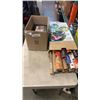 Image 1 : 2 BOXES OF SHIPPING PAPER AND DVDS