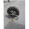Image 2 : DRAIN SNAKE ON STAND AND COIL OF REINFORCED HOSE