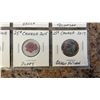 Image 8 : 15 CANADIAN COLOURED 25 CENTS - 2004-2017 ALL DIFFERENT