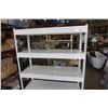 Image 2 : 6 FOOT TALL WHITE ROLLING METAL SHELF