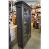 Image 2 : MODERN GLASS DOOR CABINET - 78 INCHES TALL, RETAIL $1800