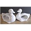 Image 2 : Four Swan Napkin Holders -  White Ceramic