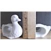 Image 3 : Four Swan Napkin Holders -  White Ceramic
