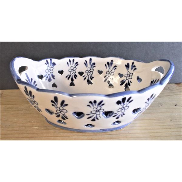 Delft Blue Hand Painted Bowl - Made in Holland