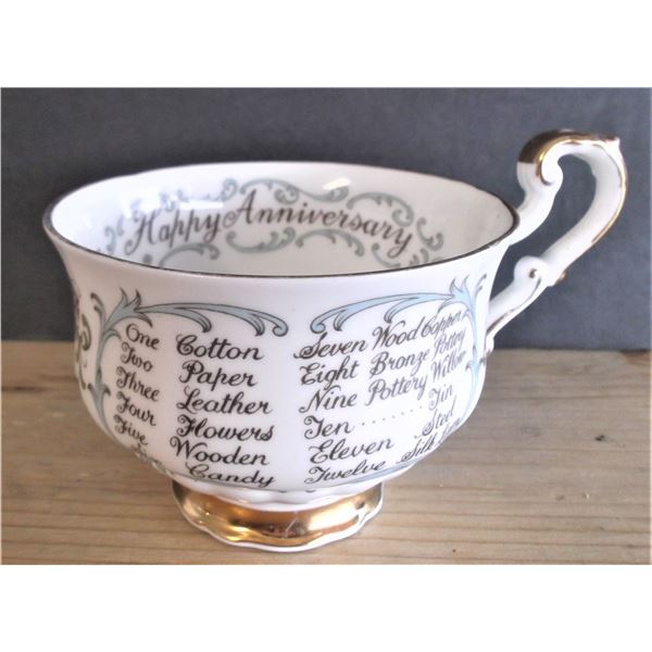 Paragon Bone China Tea Cup - Anniversary