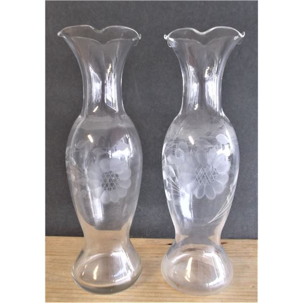 Two Cornflower Vases