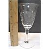 Image 8 : Cornflower Crystal Stemware - Three Sizes - 18 Glasses Total - One has Sharp Edge - See images