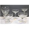 Image 1 : Cornflower Crystal Stemware  - Five Different Designs - See Images and Description - 11 Glasses