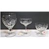 Image 2 : Cornflower Crystal Stemware  - Five Different Designs - See Images and Description - 11 Glasses