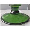 Image 2 : Cornflower Crystal Vase with Green Base - Flaw - See Images