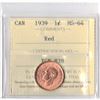 Image 1 : 1939 Canadian Small Cent ICCS Graded MS-64 RED