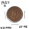 Image 1 : 1907H Canadian Large Cent