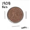 Image 1 : 1908 Canadian Large Cent - RED