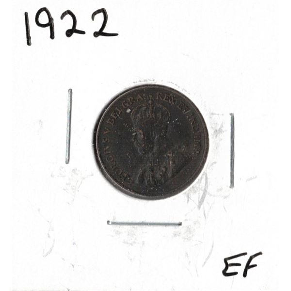 1922 Canadian One Cent