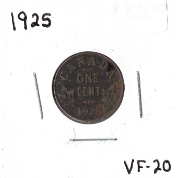 1925 Canadian One Cent