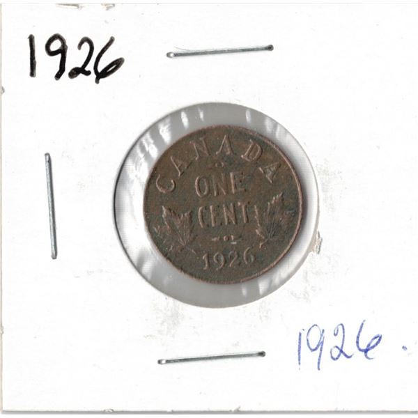 1926 Canadian One Cent