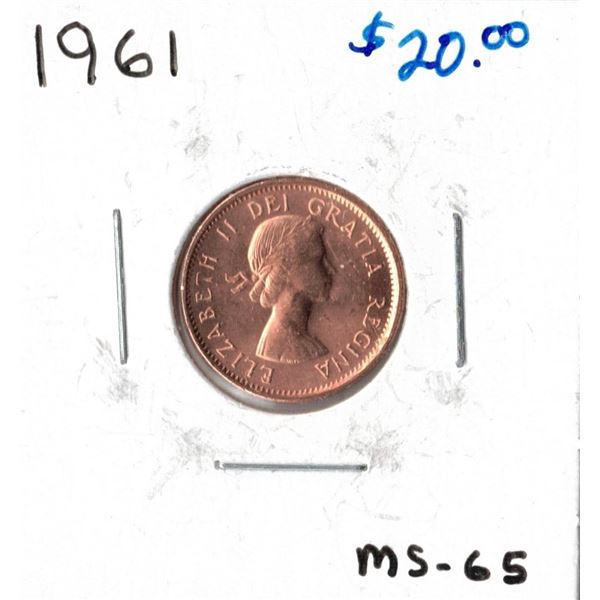 1961 Canadian One Cent