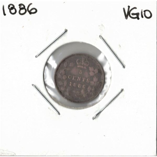 1886 Canadian Silver Five Cent