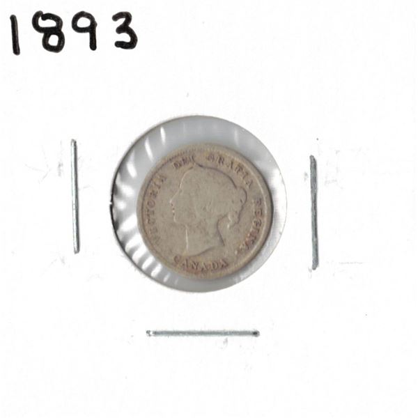 1893 Canadian Silver Five Cent